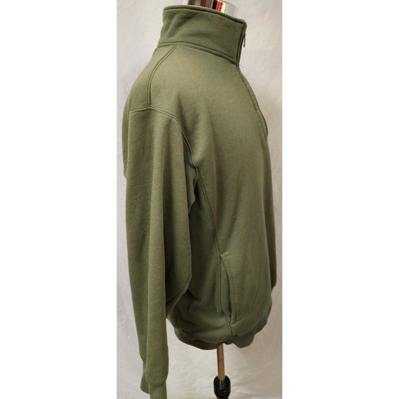 i5 apparel Large Green 1/4 zip Fleece Aspen Colorado Logo Sweatshirt Jacket - Picture 6 of 11